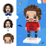 Any Photos - Personalized Father Photos Brick Figures