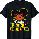 Pretty Black And Educated African American T-shirt & Hoodie 0224
