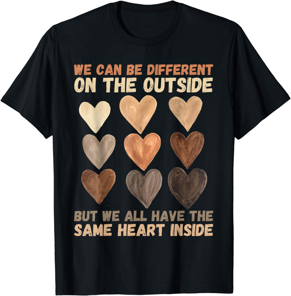We Have The Same Heart Inside African American T-shirt & Hoodie 0224
