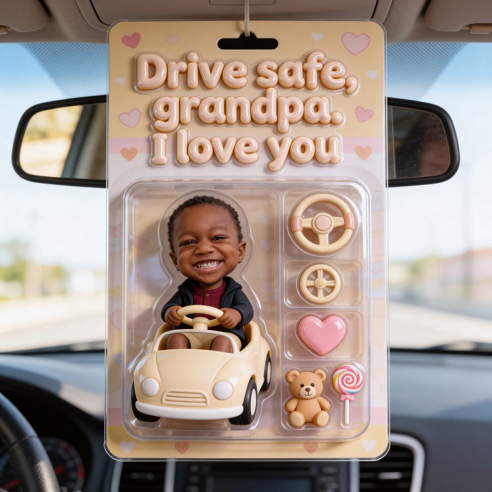 Drive Safe - Personalized Father Car Ornament