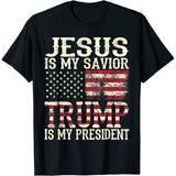 Jesus Is My Savior Trump Is My President T-shirt & Hoodie 0924