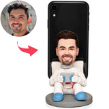 Personalized Mobile Phone Holder Astronaut