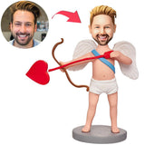 Funny Cupid - Personalized Man Cupid Bobblehead