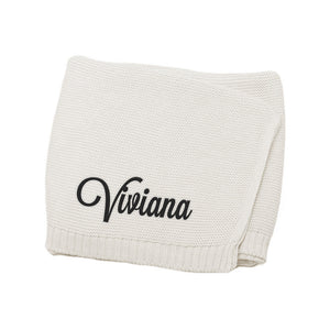 Name Embroidered - Personalized Newborn Embroidered Baby Blanket