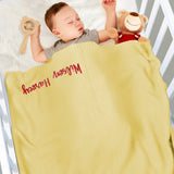 Name Embroidered - Personalized Newborn Embroidered Baby Blanket