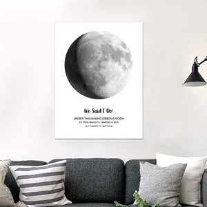 Custom Moon Phase And Message - Personalized Mother Moon Phase Poster
