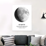 Custom Moon Phase And Message - Personalized Mother Moon Phase Poster