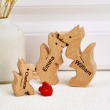 Fox Family - Personalized Family Wooden Puzzle