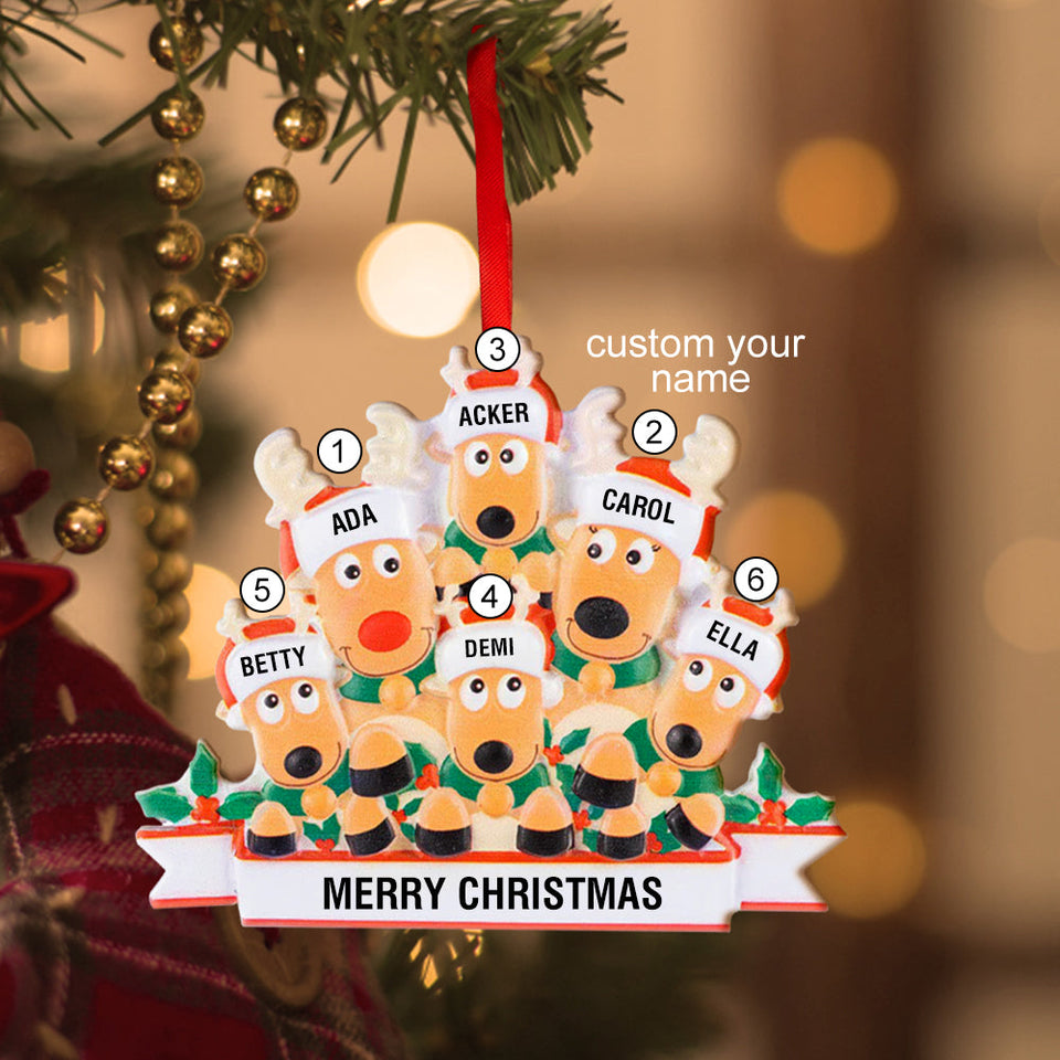 Any Family Name - Personalized Family Gift Ornament