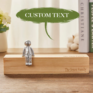 Engraved Name - Personalized Family Metal Sculpture Figurines