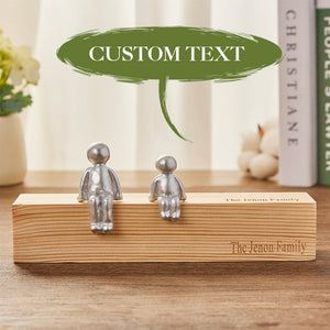 Engraved Name - Personalized Family Metal Sculpture Figurines