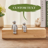 Engraved Name - Personalized Family Metal Sculpture Figurines