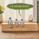 Engraved Name - Personalized Family Metal Sculpture Figurines