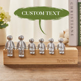 Engraved Name - Personalized Family Metal Sculpture Figurines
