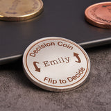 Decision Flip Coin - Personalized Couple Coin