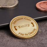 Decision Flip Coin - Personalized Couple Coin