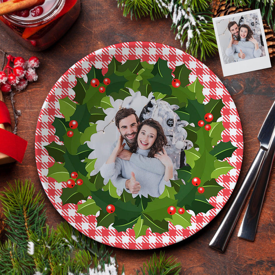 Christmas Dinner Plate - Personalized Family Plate
