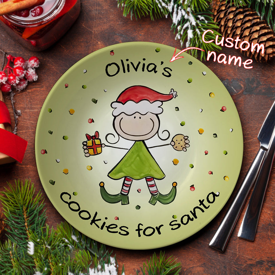 Christmas Dinner Plate - Personalized Family Plate