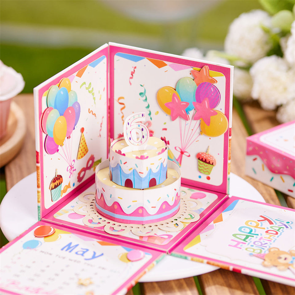 Personalized Birthday Birthday Exploding Surprise Box Card