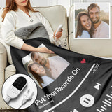 Song Code - Personalized Couple Heating Blanket with 3 Time Settings