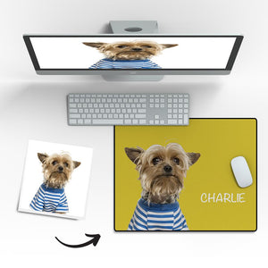 Any Pet Photo - Personalized Pet Photo Mouse Pad