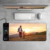 Any Photo - Personalized RGB Wireless Charger Photo LED Mouse Pad