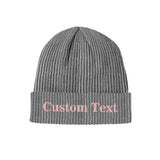 Custom Text Knitted Hat