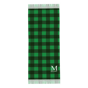 Personalized Initial Name Fringe Scarf