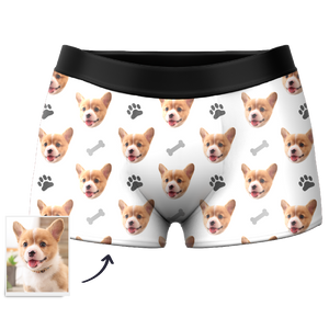 Custom Dog Face Boxers - Personalized Dog Men's boxer briefs