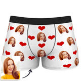 Custom Wife Or Girlfriend Face Boxers AR View - Personalized Couple Men's boxer briefs