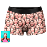 Custom Wife Or Girlfriend Face Boxers - Personalized Couple Men's boxer briefs