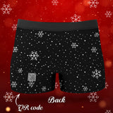 Custom Wife Or Girlfriend Face Boxers Christmas Gift For Men AR View - Personalized Couple Men's boxer briefs