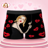 Custom Wife Or Girlfriend Face Boxers - Personalized Couple Men's boxer briefs