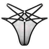 Lick Here Custom Face - Personalized Couple Sexy Women's Briefs G-strings