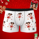 Custom Wife Or Girlfriend Face Boxers AR View - Personalized Couple Men's boxer briefs