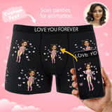 Custom Wife Or Girlfriend Face Boxers AR View - Personalized Couple Men's boxer briefs