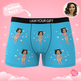 Custom Wife Or Girlfriend Face Boxers AR View - Personalized Couple Men's boxer briefs