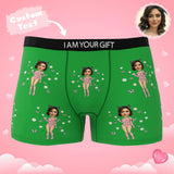 Custom Wife Or Girlfriend Face Boxers AR View - Personalized Couple Men's boxer briefs