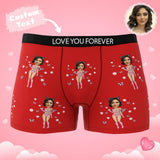 Custom Wife Or Girlfriend Face Boxers AR View - Personalized Couple Men's boxer briefs