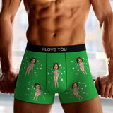 Custom Wife Or Girlfriend Face Boxers AR View - Personalized Couple Men's boxer briefs