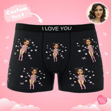 Custom Wife Or Girlfriend Face Boxers AR View - Personalized Couple Men's boxer briefs