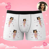 Custom Wife Or Girlfriend Face Boxers AR View - Personalized Couple Men's boxer briefs