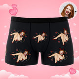 Custom Wife Or Girlfriend Face Boxers AR View - Personalized Couple Men's boxer briefs