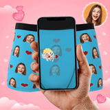 Custom Wife Or Girlfriend Face Boxers AR View - Personalized Couple Men's boxer briefs