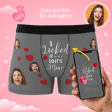 It's Mine Custom Wife Or Girlfriend Face Boxers AR View - Personalized Couple Men's boxer briefs