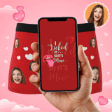 It's Mine Custom Wife Or Girlfriend Face Boxers AR View - Personalized Couple Men's boxer briefs