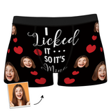 It's Mine Custom Wife Or Girlfriend Face Boxers AR View - Personalized Couple Men's boxer briefs
