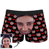 Custom Wife Or Girlfriend Face Boxers - Personalized Couple Men's boxer briefs