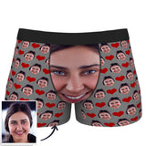 Custom Wife Or Girlfriend Face Boxers - Personalized Couple Men's boxer briefs
