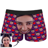 Custom Wife Or Girlfriend Face Boxers - Personalized Couple Men's boxer briefs